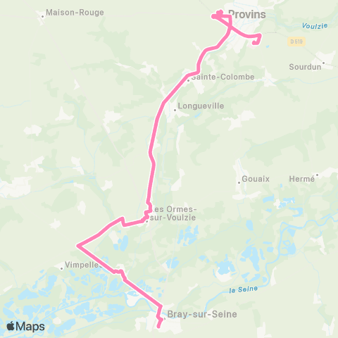 Île-de-France Mobilités Cimetière <> Lycée les Pannevelles map