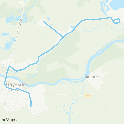 Île-de-France Mobilités Petit Peugny <> La Borne Blanche map