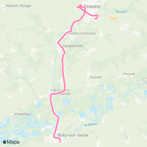 Île-de-France Mobilités La Borne Blanche <> Lycée les Pannevelles map