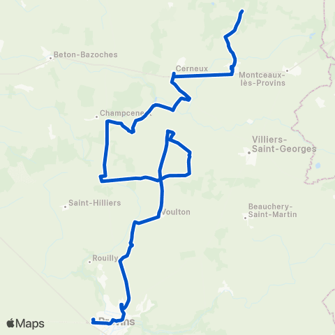 Île-de-France Mobilités Ville Haute Quai 3 <> Toulotte map