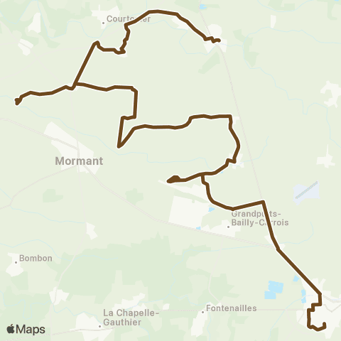 Île-de-France Mobilités Lycée H. Becquerel <> Le Lavoir map