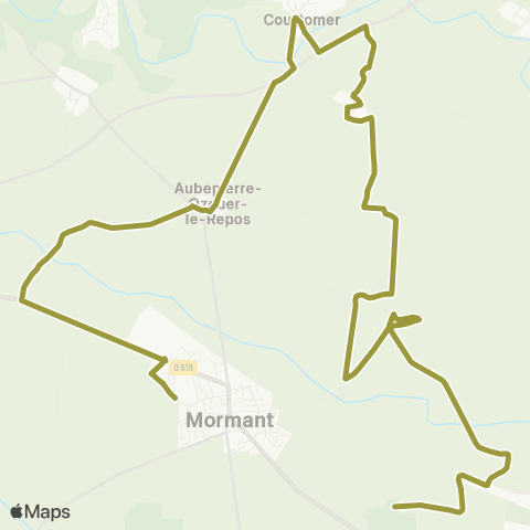 Île-de-France Mobilités Collège Nicolas Fouquet <> Bisseaux map