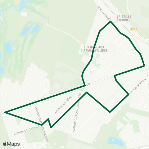 Île-de-France Mobilités Gare de Gretz-Armainvilliers <> Gare de Gretz-Armainvilliers map