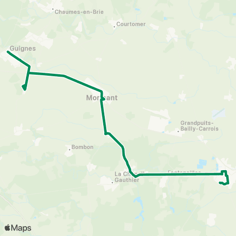 Île-de-France Mobilités Lycée H. Becquerel <> Église map