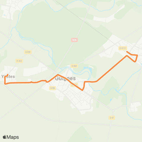 Île-de-France Mobilités Église <> Gare de Verneuil-l'Étang map