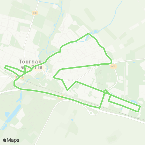 Île-de-France Mobilités Gare de Tournan <> Gare de Tournan map