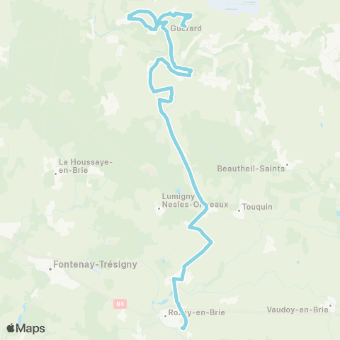 Île-de-France Mobilités Lycée la Tour des Dames <> Hlm map