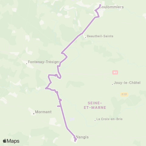 Île-de-France Mobilités Cité Scolaire Quai 2 <> Collège Barthélémy map