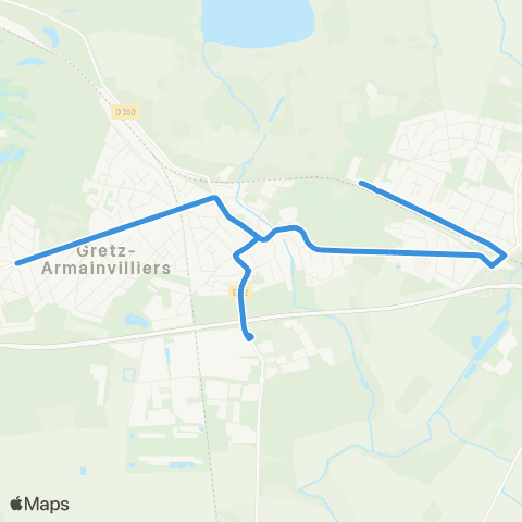 Île-de-France Mobilités Collège Hutinel <> Place Clément Ader map