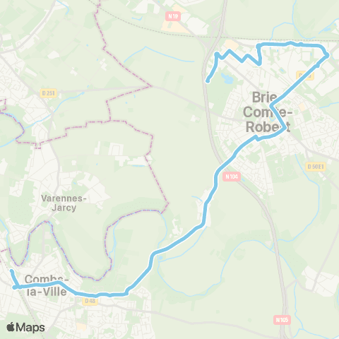 Île-de-France Mobilités Lycée Blaise Pascal Parking <> Ambroise Paré map