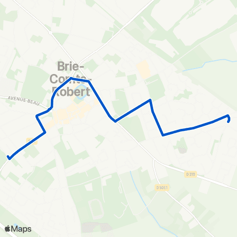 Île-de-France Mobilités Collège Arthur Chaussy <> Ambroise Paré map