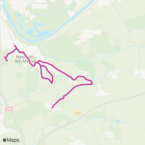 Île-de-France Mobilités Collège de la Dhuis <> Brinches map