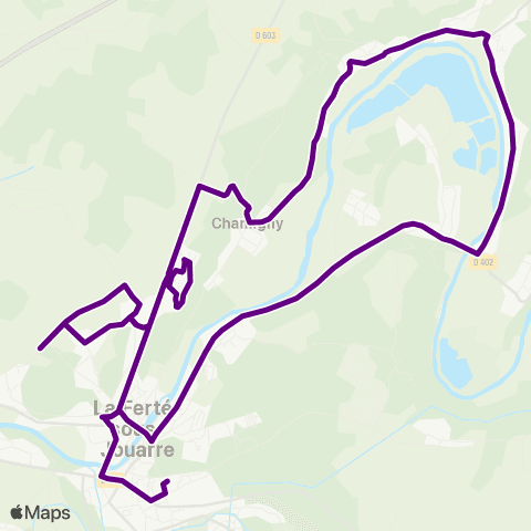 Île-de-France Mobilités Gare de la Ferté-sous-Jouarre (Quai C) <> Agouries map