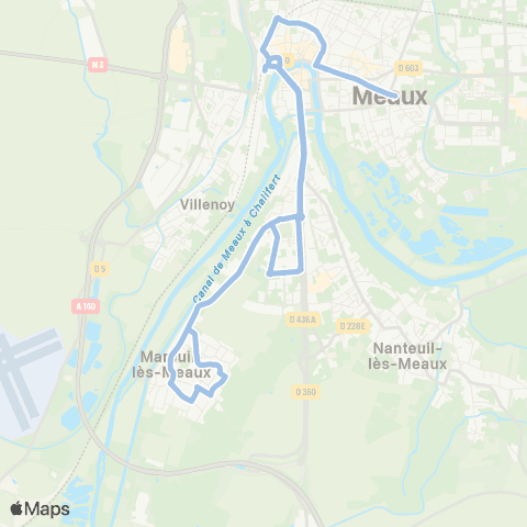 Île-de-France Mobilités Collège Parc Frot <> Pasteur Marguerite map