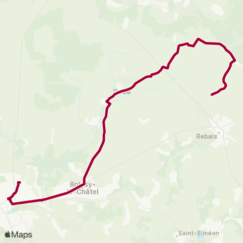 Île-de-France Mobilités Cité Scolaire Quai 2 <> Boulivillers map