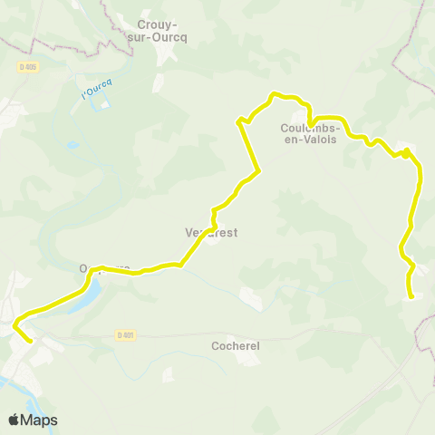 Île-de-France Mobilités Gare de Lizy-sur-Ourcq <> Chambardy map