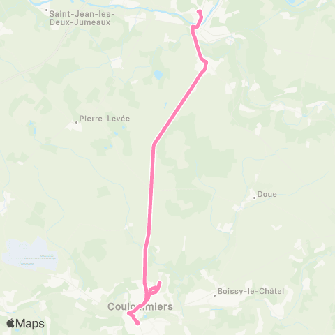 Île-de-France Mobilités Gare SNCF <> Gare de Coulommiers map