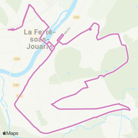 Île-de-France Mobilités Gare de la Ferté-sous-Jouarre (Quai A) <> Gare de la Ferté-sous-Jouarre (Quai I) map