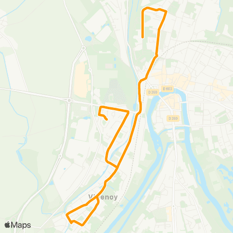 Île-de-France Mobilités Collège Parc Frot <> Louise map