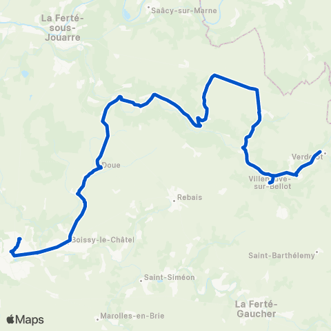 Île-de-France Mobilités Cité Scolaire Quai 3 <> Brice / Pont map