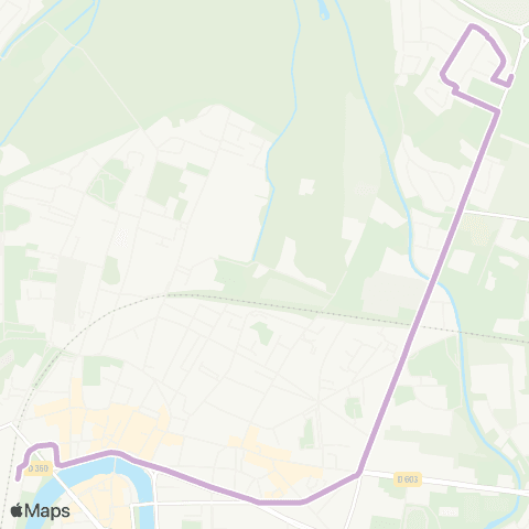 Île-de-France Mobilités Gare de Meaux Quai 5 <> Musée de la Gde Guerre map