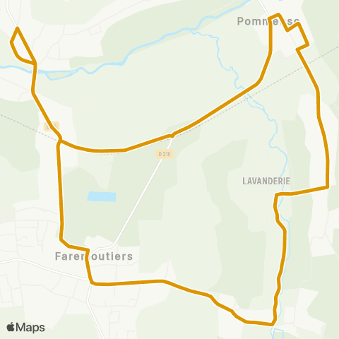 Île-de-France Mobilités Église RD 216 <> Église RD 216 map