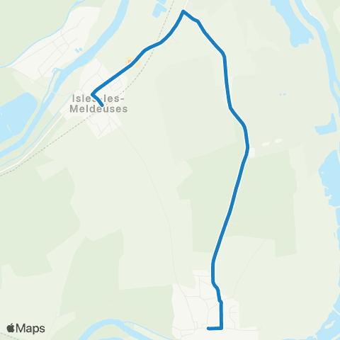 Île-de-France Mobilités Isles - Armentières - Congis <> Château du Vignois map