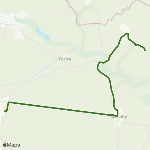 Île-de-France Mobilités Collège Nicolas Tronchon <> Nongloire map