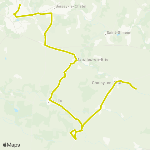 Île-de-France Mobilités Cité Scolaire Quai 1 <> Gare SNCF Quai 2 map