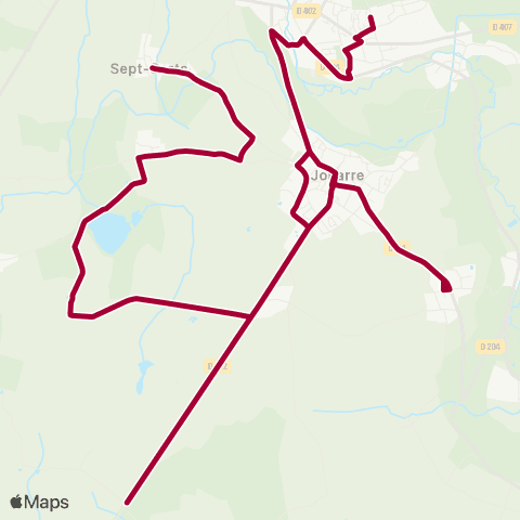Île-de-France Mobilités Gare de Coulommiers <> Gare de la Ferté-sous-Jouarre (Quai I) map