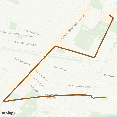 Île-de-France Mobilités Mairie <> Vieux Moulin map