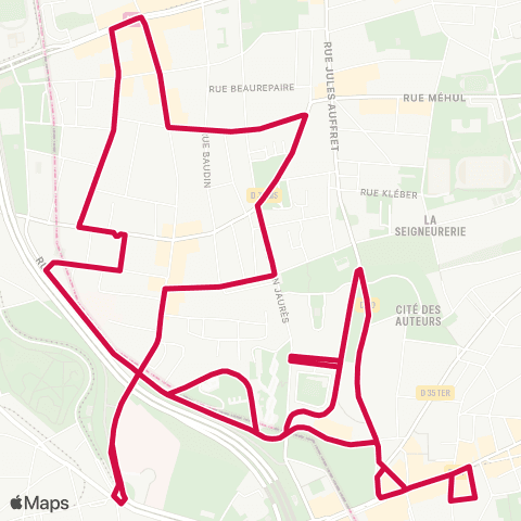 Île-de-France Mobilités Les Marronniers <> Les Marronniers map