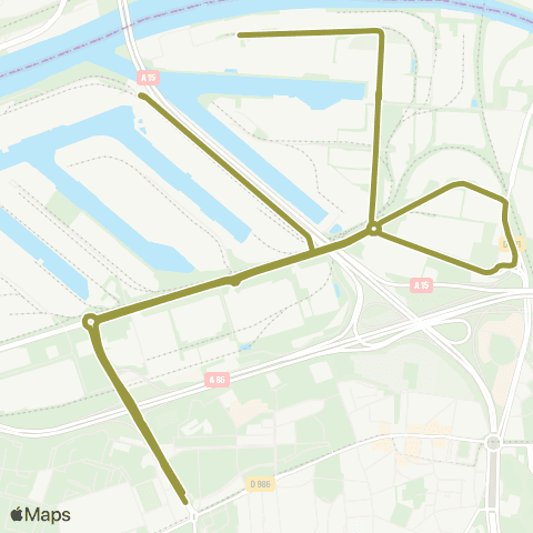Île-de-France Mobilités Les Courtilles <> Les Courtilles map