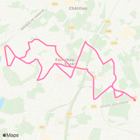 Île-de-France Mobilités Division Leclerc <> Division Leclerc map