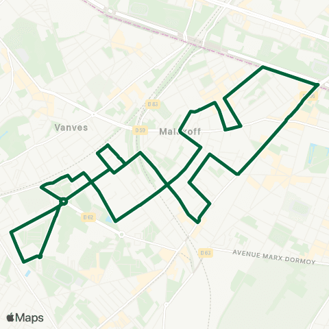 Île-de-France Mobilités Hôtel de Ville <> Hôtel de Ville map