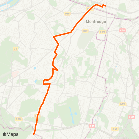 Île-de-France Mobilités Porte d'Orléans <> Sophie Barat map