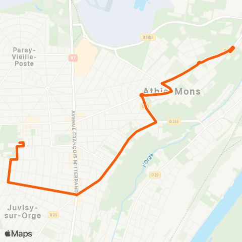 Île-de-France Mobilités Noyer - Renard <> Delalande Pasteur map