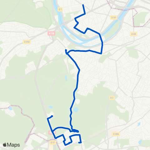 Île-de-France Mobilités Hôtel de Ville <> Georges Pompidou map