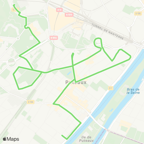 Île-de-France Mobilités Conservatoire-Pressensé <> Cimetière Nouveau map