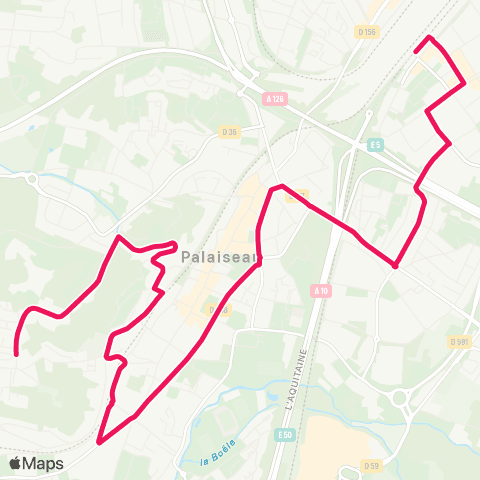 Île-de-France Mobilités La Hunière - Joncherettes <> Gare de Massy - Palaiseau map