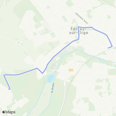 Île-de-France Mobilités Gare d'Épinay-s/-Orge <> Chemin de Villiers map