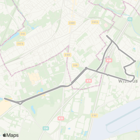 Île-de-France Mobilités Av. de l'Europe - Ctre comm. <> Av. de l'Europe - Ctre comm. map