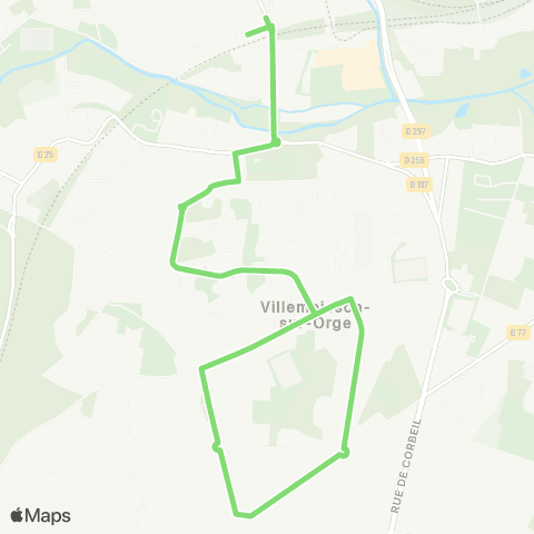 Île-de-France Mobilités Gare d'Épinay-s/-Orge <> Gare d'Épinay-s/-Orge map
