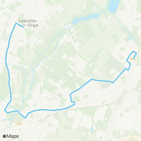 Île-de-France Mobilités Gare de Brétigny Brossolette <> Pl. des Ffi map