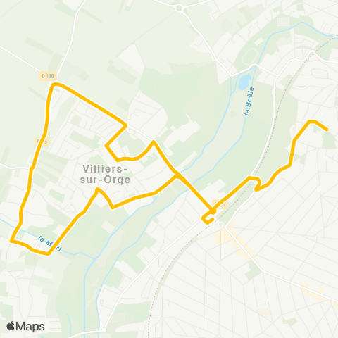 Île-de-France Mobilités Gare de Ste-Geneviève-des-Bois <> Gare de Ste-Geneviève-des-Bois map