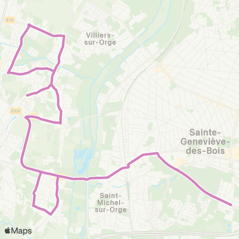 Île-de-France Mobilités Collège Jean Moulin <> Nord France map