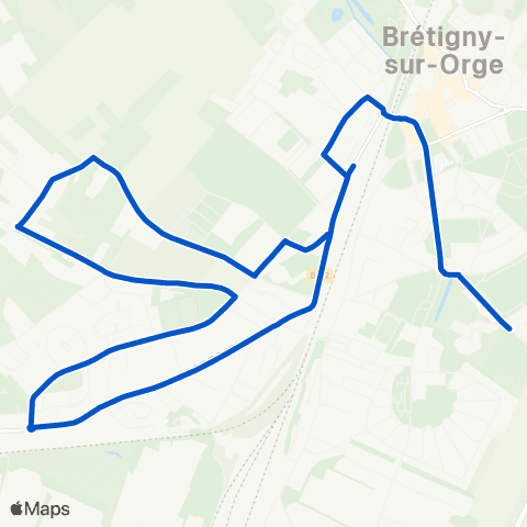 Île-de-France Mobilités Brossolette Gare de Brétigny <> Gare de Brétigny map