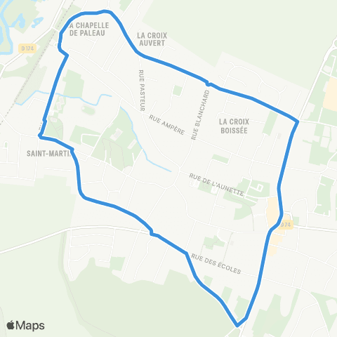 Île-de-France Mobilités Gare de Ballancourt <> Gare de Ballancourt map