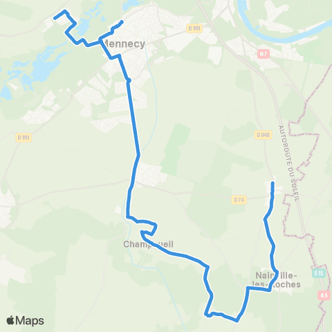 Île-de-France Mobilités Bouletterie / Tabac <> Château map