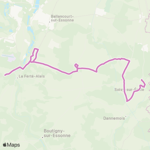 Île-de-France Mobilités Lycée A. Denis <> Pl. de l'Ancienne Gare map